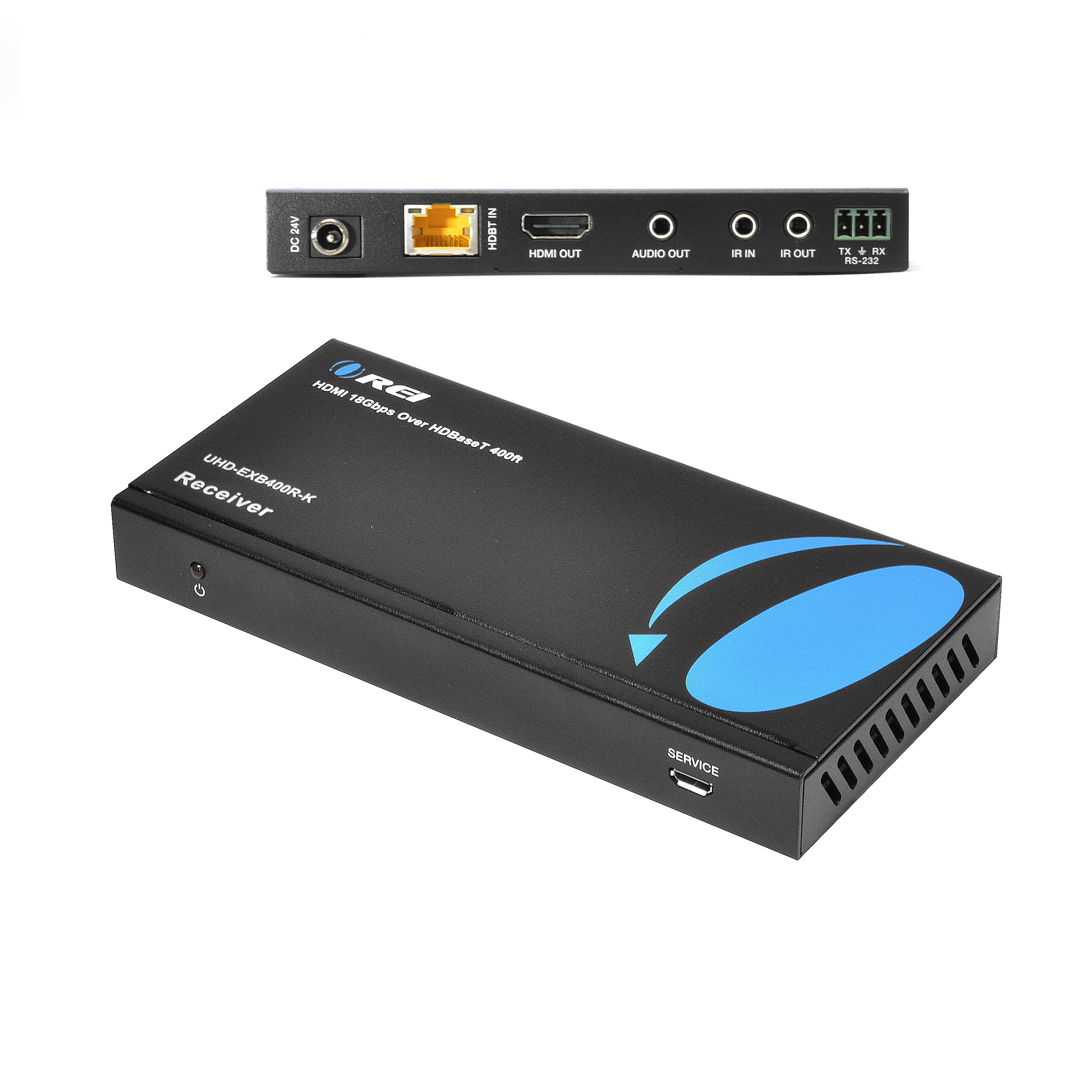 OREI HDMI Extender Receiver Transmitter Over Single CAT6 Cable Ultra HD 4K x 2K @ 60 HZ - Up to 330 FT