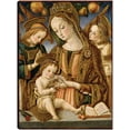 thumbnail image 1 of Cuadro Decorativo - virgen y el niño y dos ángeles Jr  Impresión en canvas, estrechado., 1 of 2