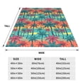 thumbnail image 3 of Sikiie Hawaii Palms Ultra-Soft Micro flannel Blanket Luxury All Seasons Warm Blanket for Bedding Sofa and Travel (4 sizes)-40"x30", 3 of 7