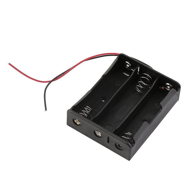 Nuevo soporte de caja de almacenamiento de batería de plástico para 3x18650 3,7 v con cables ER