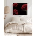 thumbnail image 3 of Red Rose Wall Art for Living Room,Canvas Picture Wall Decor for Bathroom Bedroom,Vintage Abstract Garden Flower Floral Black Painting Artwork for Office Kitchen Hallway Dining Room Home Decor 16"x20", 3 of 8