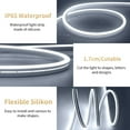 thumbnail image 4 of WANGQ LED Strip White 16.4ft/5m Neon Strip 12V Silicone Waterproof Flexible LED Neon Rope Light (Power Adapter Not Included), 4 of 6