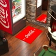 thumbnail image 2 of Ottomanson Coca-Cola Logo Machine Washable Non-Slip Rubberback 2x3 Area Rug, 2'3" x 3', Red, 2 of 7