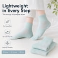 thumbnail image 3 of 6 Pairs Blue Women's Running Ankle Socks Athletic Sport Socks Cushioned, 3 of 10