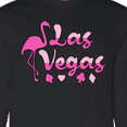 thumbnail image 4 of Inktastic Las Vegas Flamingo Silhouette in Pink Long Sleeve T-Shirt, 4 of 5
