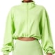 thumbnail image 1 of Chaqueta de entrenamiento con cremallera completa,Chaqueta recortada para correr y yoga, ropa deportiva de manga larga con cremallera completa, cuello levantado deportivo, top con cremallera, diseño de próxima generación, 1 of 6