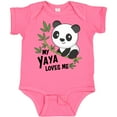 thumbnail image 3 of Inktastic My Yaya Loves Me- Cute Panda Boys or Girls Baby Bodysuit, 3 of 5
