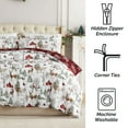 thumbnail image 2 of Southshore Fine Living, Inc. King Size Christmas Duvet Cover and Shams - Farmhouse Christmas Print, 2 of 8