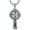 03-shamrock, variant on Irish Cross Necklace for Men Sterling Silver Celtic Knot Cross Pendant with 22”+2” Stainless Steel Chain Shamrock Tree fo Life Gift for Men Women