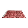 thumbnail image 2 of Ahgly Company Machine Washable Indoor Round Oriental Red Traditional Area Rugs, 6' Round, 2 of 4