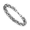 thumbnail image 4 of Qarigey Elegante y único collar de cadena Showcase Personality Show Personality Curb Chain Necklace Steel color Type2 NO2, 4 of 6