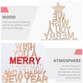 thumbnail image 6 of HONITANO Christmas Ornaments Simple Colors Tree Shape For Family 4Pcs 6.9X4.5X0.4In, 6 of 9