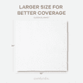 thumbnail image 5 of Comfy Cubs 100% Cotton Waffle Weave Blanket - Soft Lightweight Blankets (White, 90" X 90"), 5 of 7