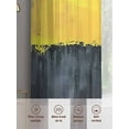 thumbnail image 6 of Black Yellow Sheer Curtains 54 Inches Long 2 Panels Oil Painting Light Filtering Semi Sheer Window Curtains Drapes for Bedroom Living Room 52"x54", 6 of 7