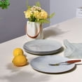 thumbnail image 3 of LaGlint 10.5 inch Dinner Plate Set of 6, Lightweight Round Opal Glass Gray Dinnerware Plates, Dishwasher and Microwave Safe, 3 of 8