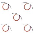 thumbnail image 1 of sweethay de cuerda Pulseras bohemias hechas a mano multicolor ajustable Cuerda de mano Regalo creativo para niñas adolescentes Negro + Naranja Negro+Naranja 5Conjunto, 1 of 6