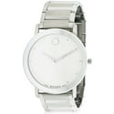 Movado Sapphire Silver Dial Steel Bracelet Mens Watch