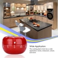 thumbnail image 3 of serony Kitchen Timers 1-60 Minutes Tomato-shape Tools Fruit-shape Mechanical 360 Degree Home Countdown Accessory Kitchen Timepiece Stylish Gear, 3 of 9