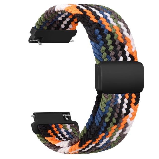 20 mm flätad sololoop för Garmin Vivoactive 5/3/3 musikbandarmband för Garmin VivoMove3/Trend/Sport Venu SQ/SQ2/2plus-rem Denim