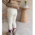 thumbnail image 5 of Generic Toddler Kids Baby Girls Cotton Thick Lined Warm Leggings Knitted Pantihose Stretchy Basic Ninth Ankle Length Pants Pantyhose For Winter Stocking, 5 of 7