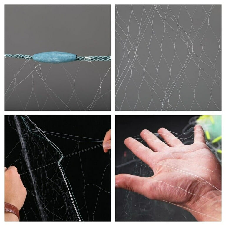 30m 3 Layers Fishing Fish Trap Monofilament Net with Float Mesh Gill Cast  BEST! - Walmart.com