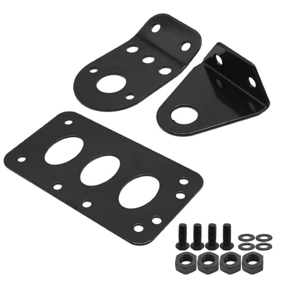Anxingo Motorcycle Side Mount License Plate Bracket - Replacement for Harley Davidson,  Replacement for Bobber,  Replacement for Chopper,  Replacement for Yamaha, Suzuki(Black)
