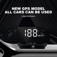 thumbnail image 4 of Likrtyny Coche Digital GPS Pantalla LED Smart Head Up Display Fuente (Blanco MPH), 4 of 9