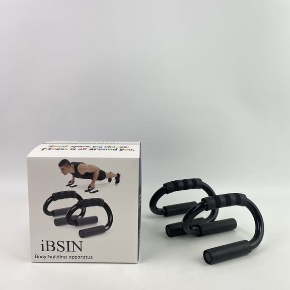 iBSIN Body-building apparatus,Large size Push up bar for prevent wrist injury, Extra thick non-slip foam grip