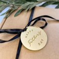 thumbnail image 3 of NIBOLOG 10Pcs Father Day Marked Cake Toppers Letter Carved Round Happy Father Day Acrylic Cupcake Decorations Party Decor, 3 of 8