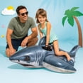 Intex Inflatable Pool Children Intex Shark Ride-On Pool Float with Handles Ages 3+ Blue - Walmart.com