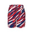 thumbnail image 5 of PAYOHTO Boy Swim Trunks Large Size 14-16 Teens Boy Beach Board Shorts Red White and Blue Patriotic Quick Dry Bathing Suit Swimwear, 5 of 9