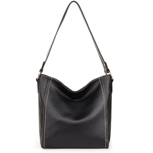 Montana West Hobo Bag, Black Vegan Leather