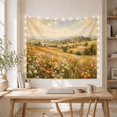 thumbnail image 5 of Wildflower Meadow Landscape with Rolling Golden Hills, Serene Vintage for Nature Lovers, Botanical Wall Decor, Housewarming Gift, Tapestry Wall Hanging for Bedroom and Living Room, 5 of 7