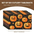thumbnail image 5 of Fall Placemats Washable Fruits Pumpkins Cute Placemats Heat-Resistant Non-Slip Fade-Resistant Placemats, Deco for Restaurant Dining Table Home 17.7x13 Inches, 5 of 5