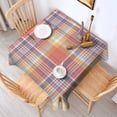 thumbnail image 2 of Multi Color Checkerboard Checkered Pattern Square Tablecloth,Waterproof Square Table Cover,Wipeable Spillproof Washable Table Cover for Home Kitchen Party Decor 42"X42"(107x107cm), 2 of 6