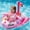 Pink, variant on SUNRAD Kids Inflatable Pool Floats, Pirate Ship Print Pool Toys with Water Gun, Summer Outdoor, Beach, Birthday Gift for Kids Age 3-8(Blue)