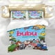 thumbnail image 5 of Bubu y los Pequeños Búhos Conjunto de sábanas temático, trío de piezas, cómodo y amigable con la piel, diseño único, regalo de decoración para el hogar para familiares, amigos y fans,173cm *218cm, 5 of 6