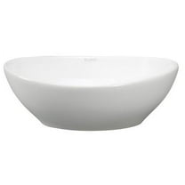 Elanti Ceramic Oval Vessel Bathroom Sink