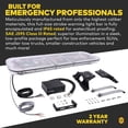 thumbnail image 6 of LAMPHUS SolarBlast SBFB98 47" 98W Emergency Vehicle LED Full-Size Light Bar [SAE J595 CLASS III] [58 FLASH MODES] [INC. CONTROLLER BOX] [UNIVERSAL & PERMANENT MOUNT] Amber Red Rooftop Warning Light, 6 of 7