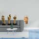 thumbnail image 2 of Escultura Abstracta De Resina Con Manos Entrelazadas De Pensador, Decoración De Mesa Para Oficina, Sala De Estar, Dormitorio, Estante, Figura De Almas Gemelas Y Amantes, 2 of 8
