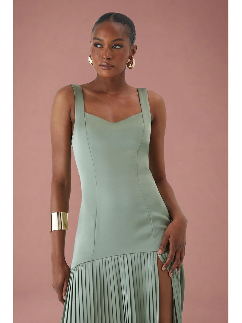 MissPap Premium Pleated Skirt Bridesmaid Dress