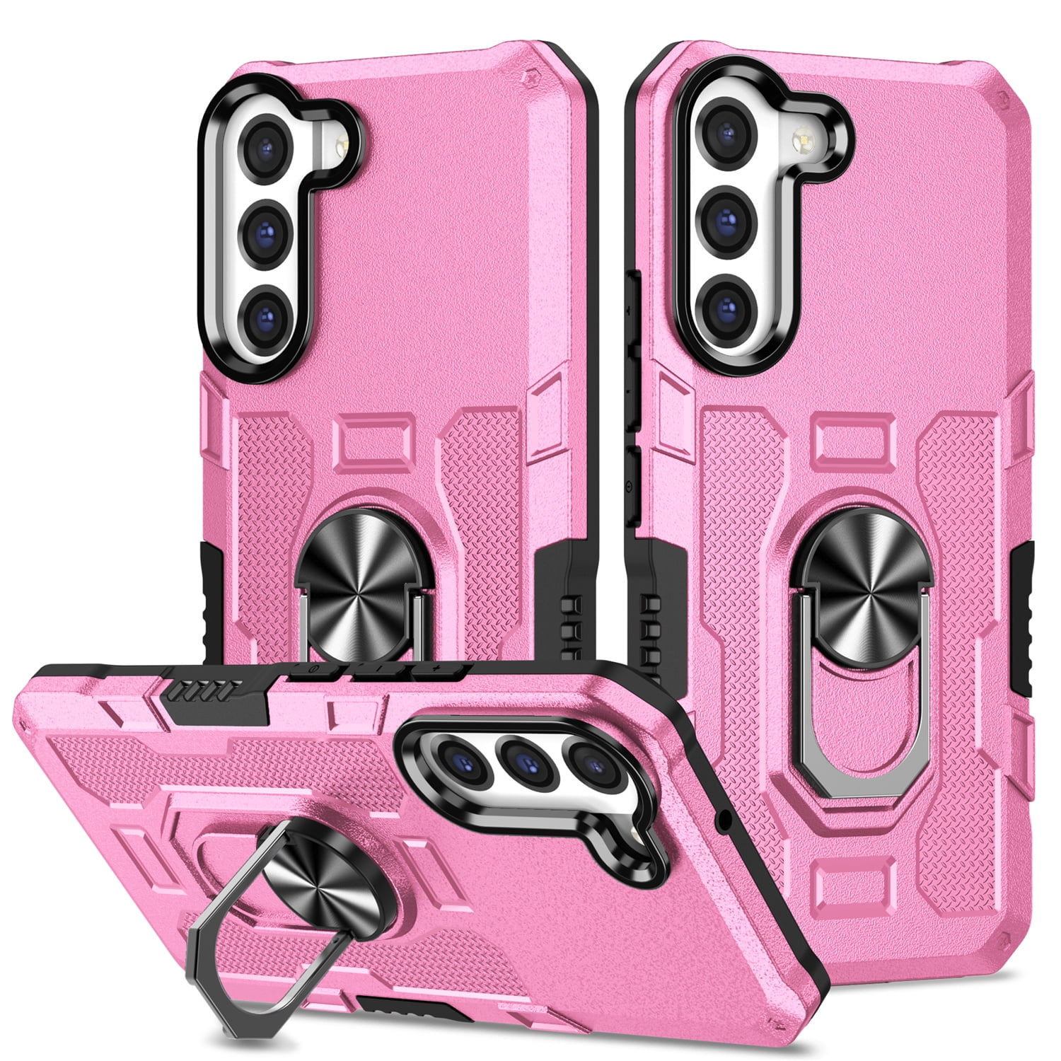 Dteck for Samsung Galaxy Note 20 Ultra 5G Phone Case, 360? Rotate Ring Holder Stand Magnetic Car Mount Heavy Duty Rugged Shockproof Drop Protection Phone Cover Case for Samsung Note20 Ultra, Pink