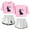 Pink, white, variant on Jey Uso Casual Summer Retro Fashion Women's Short sleeved Shorts Set