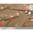 thumbnail image 2 of Soimoi White polyester Georgette Fabric Fruits Print Sewing Fabric Yard 52 Inch Wide, 2 of 3