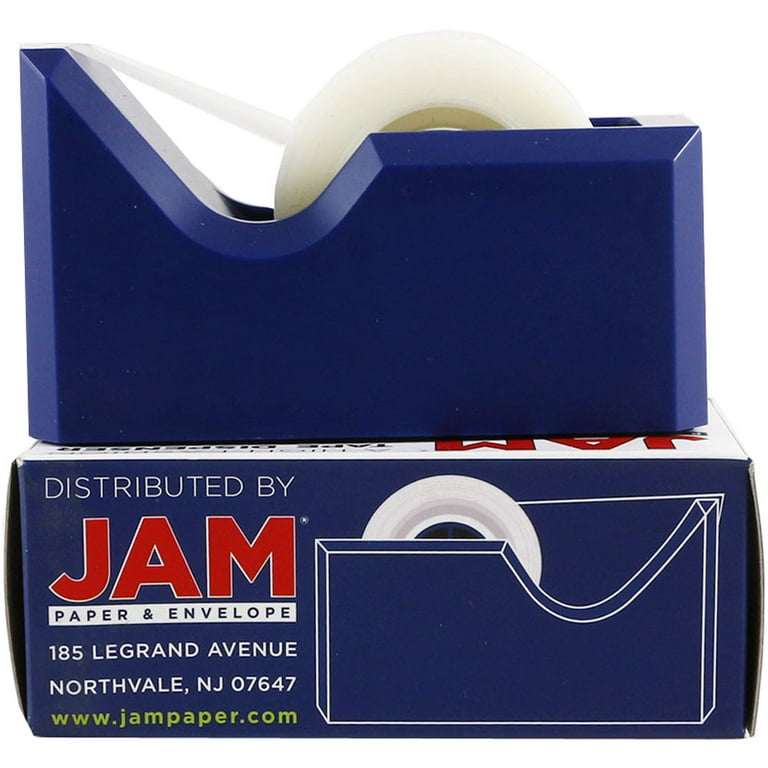 Jam Paper Tape Dispenser, Navy Blue, Sold Individually