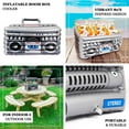 thumbnail image 4 of Efavormart Silver Inflatable 80's Themed Boom Box Ice Beverage Cooler, Pool Party Drink Container - 24"x12", 4 of 5