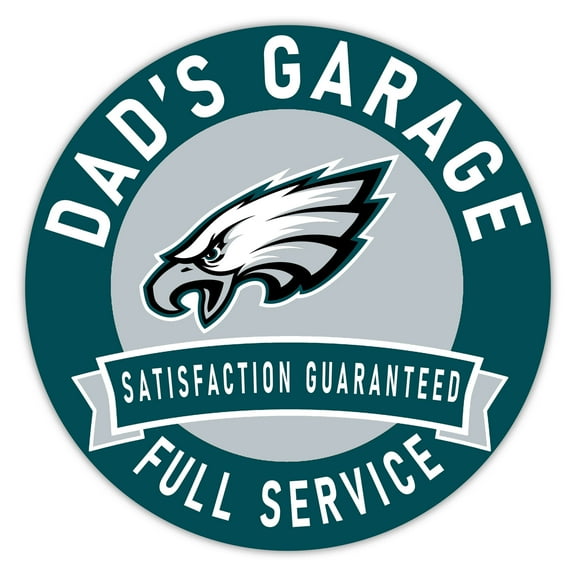 Philadelphia Eagles 16" Dad's Garage Wood Sign