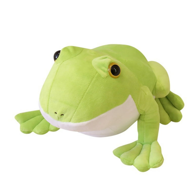 Kawaii Frog Plush Toy Cartoon Plush Toy Pillow Soft Comfortable  Skin-friendly Plush Doll for Kids Birthday Children's Day Gifts Green 32cm  