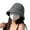 Grey, variant on Women's Packable Reversible Solid Color Bucket Hat UV Sun Protection Wide Brim Summer Beach Cap