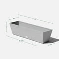 thumbnail image 4 of Veradek Pure Series Window Box 36" Plastic Planter - Gray, 4 of 9